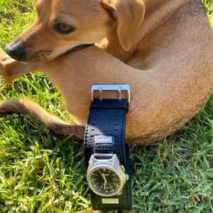 Men’s NIXON leather watch